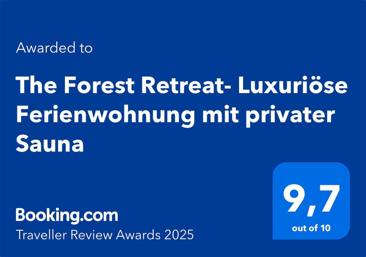The Forest Retreat- Luxurioese Ferienwohnung Mit Privater Sauna Wermelskirchen Exteriér fotografie
